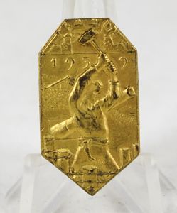 WW2 Finnish 1939 carelian-isthmus fortress volunteer worker badge