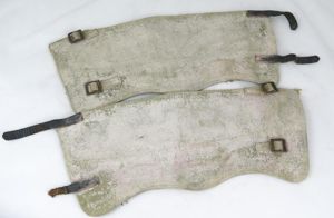 WW2 British army P37 gaiters - MP white