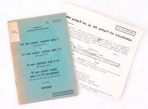 WW2 Finnish army manual Panzershreck and Panzefaust