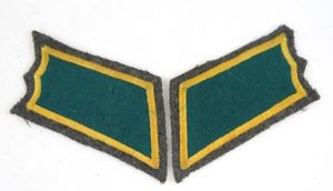 Pre-war Finnish M/36 Jäger troop collartabs - original 1st pattern