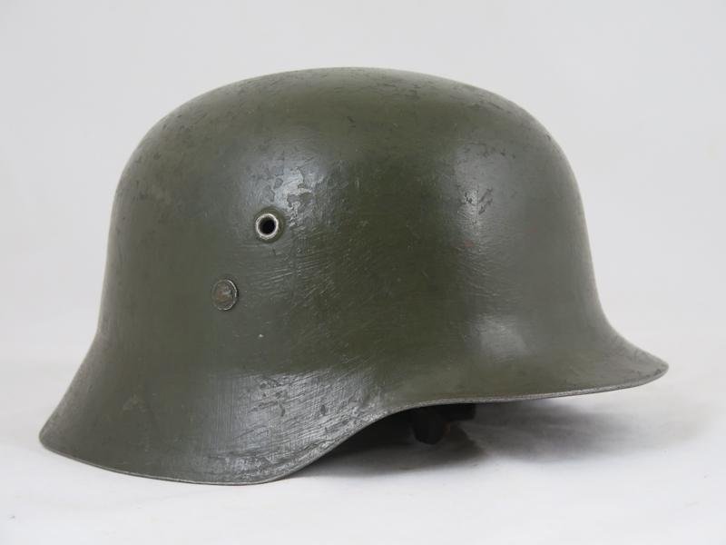 WW2 Finnish army M38 Hungarian steel helmet - german liner — image 2