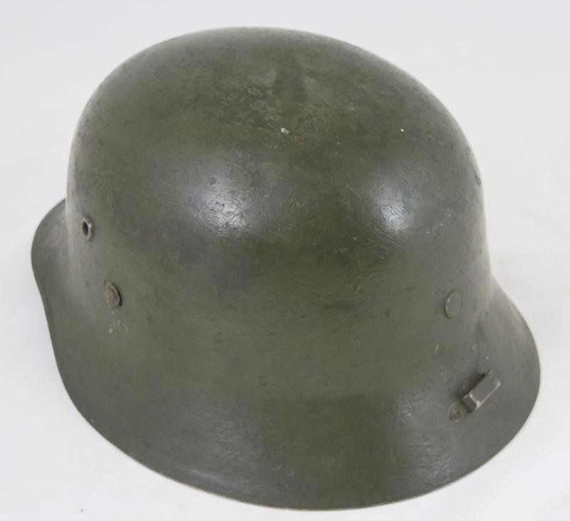 WW2 Finnish army M38 Hungarian steel helmet - german liner — image 3