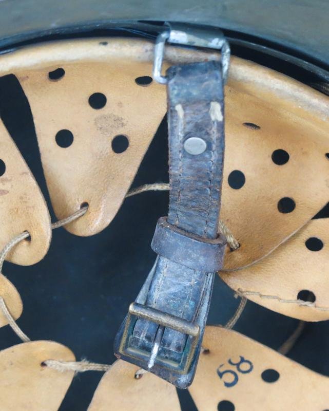 WW2 Finnish army M38 Hungarian steel helmet - german liner — image 7