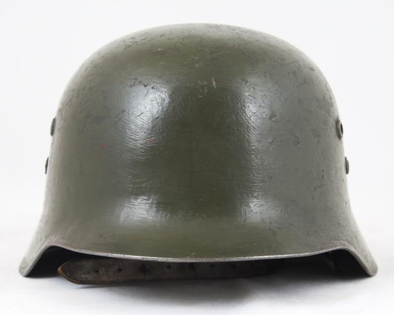 WW2 Finnish army M38 Hungarian steel helmet - german liner — image 9