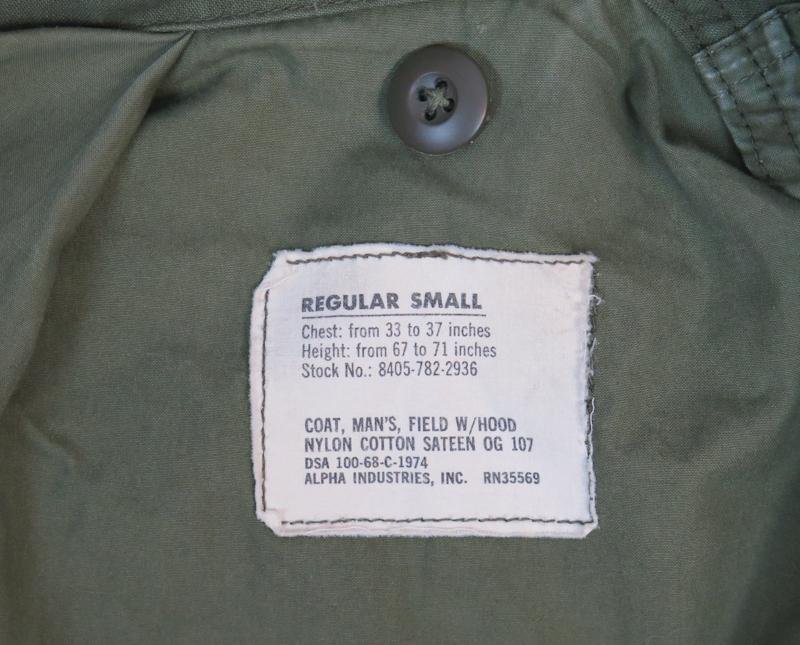 Cold war US army M1965 Field jacket - 1968 — image 9