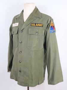 Cold war US army OG107 fatigue shirt