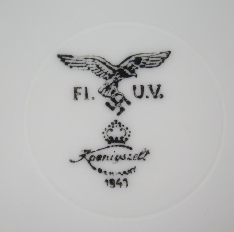 WW2 Luftwaffe mess hall dessert plate - 1941 — image 2