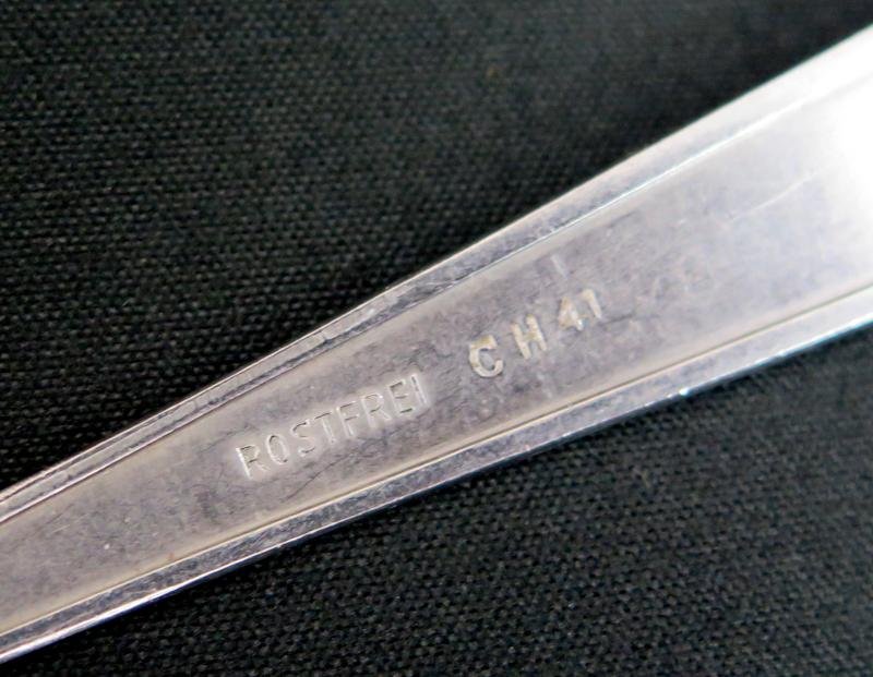 WW2 German Luftwaffe mess hall tea spoon - 1941 — image 3