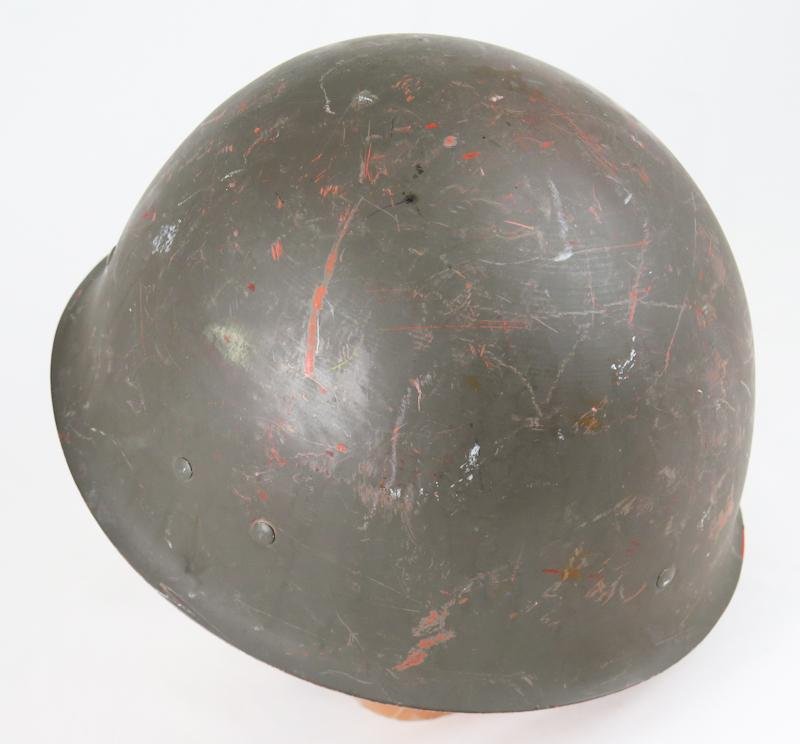 WW2 Finnish army post-war refurbished M40 Wärtsilä steel helmet- W75 — image 4
