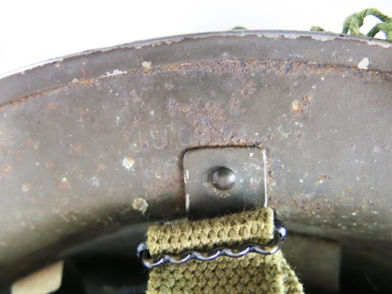 WW2 British army MK II steel helmet with net — image 10