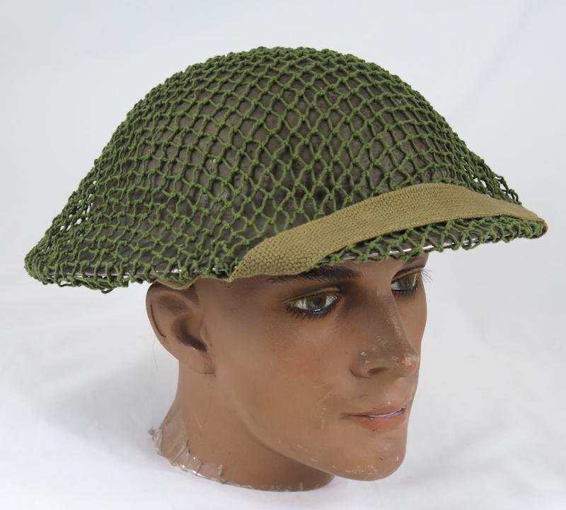 WW2 British army MK II steel helmet with net — image 2