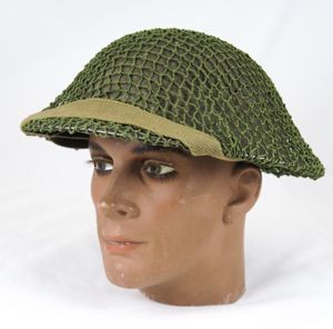 WW2 British army MK II steel helmet with net