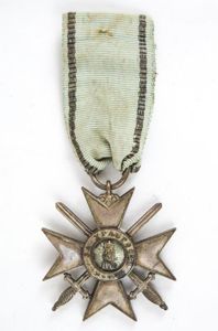 Bulgarian Soldiers cross for bravery in war - 4th class