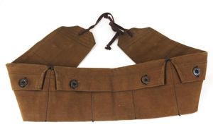 WW2 Finnish ammo bandolier - dark brown