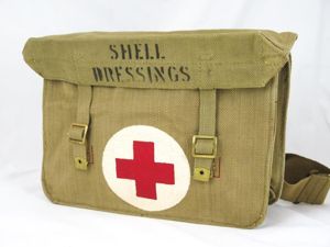 WW2 British army Shell dressing bag - 1942