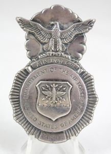 Cold war US Air force Air Police badge