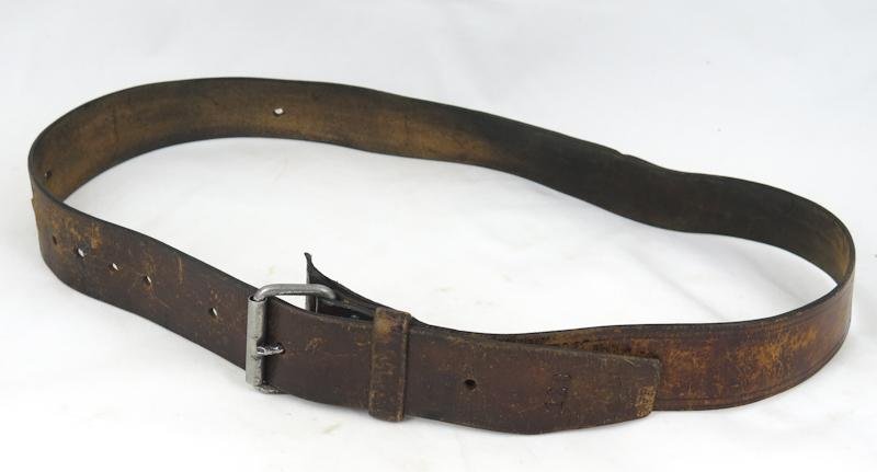 WW2 Finnish army M30 leather belt - 1942