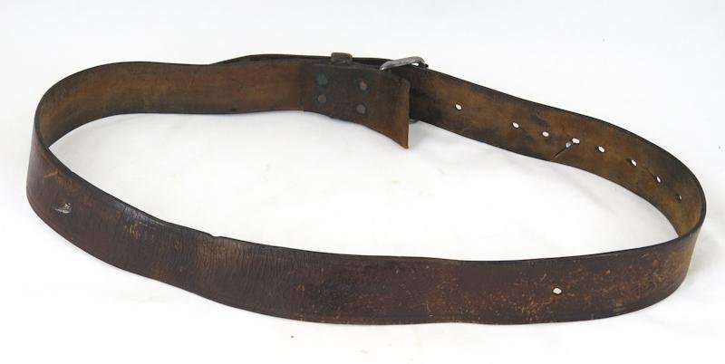 WW2 Finnish army M30 leather belt - 1942 — image 2