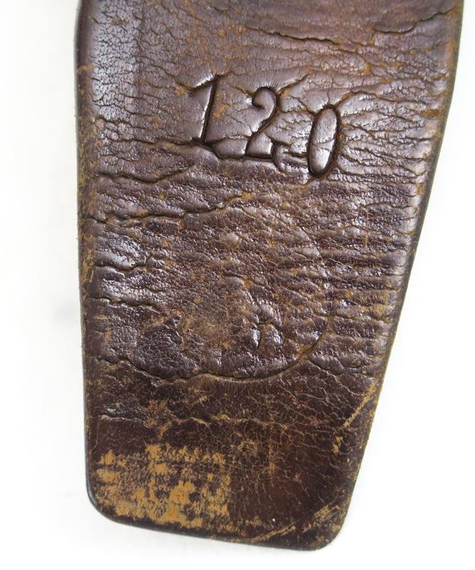 WW2 Finnish army M30 leather belt - 1942 — image 3