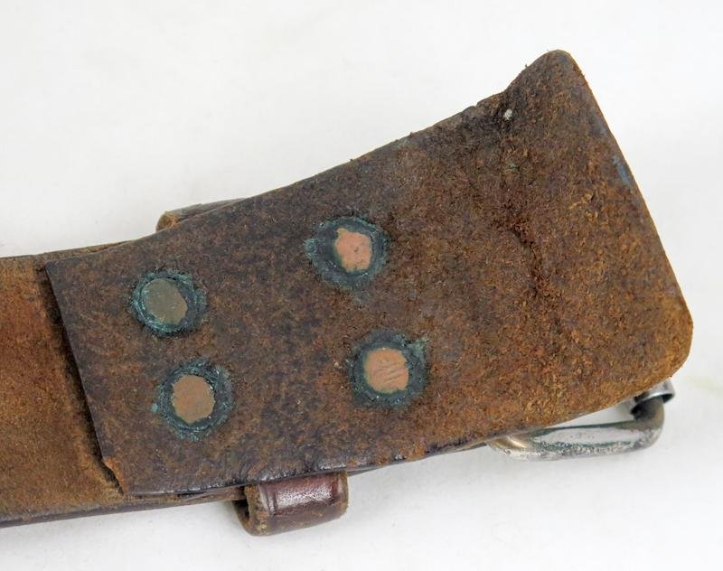 WW2 Finnish army M30 leather belt - 1942 — image 4