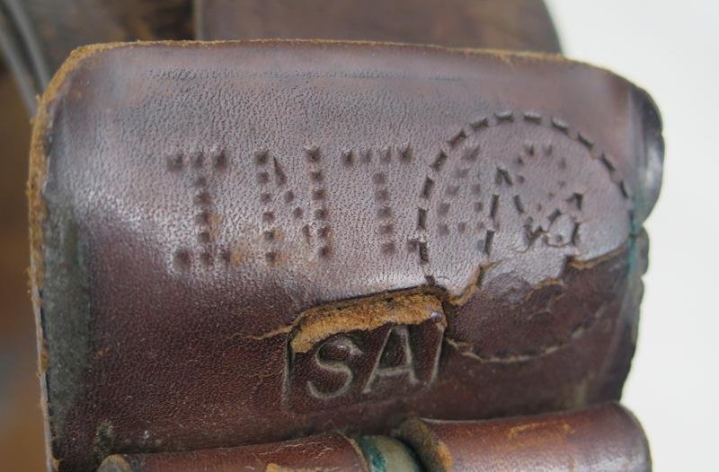 WW2 Finnish army M30 leather belt - 1942 — image 5