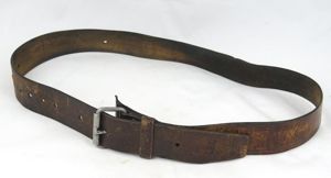 WW2 Finnish army M30 leather belt - 1942