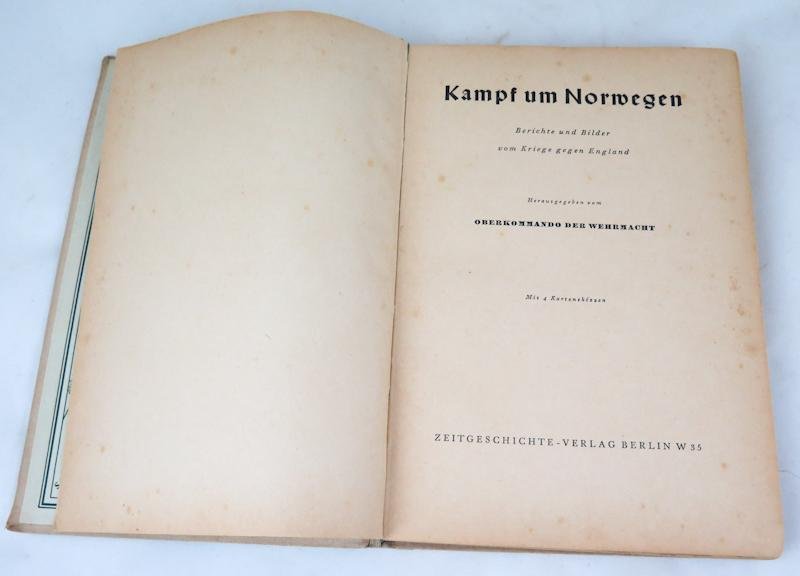 WW2 German book - Kampf um Norwegen — image 5