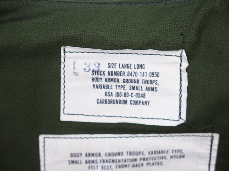 US Vietnam war period Ground troops variable body armor vest - 1969 — image 6