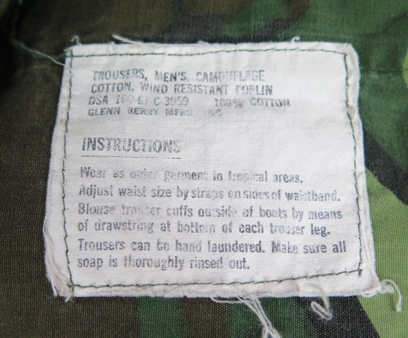 US Vietnam war period ERDL Jungle trousers - 1967 — image 6