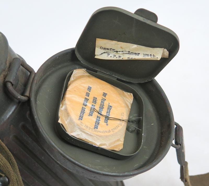 WW2 German Wehrmacht army GM30 gas mask set - named — image 9