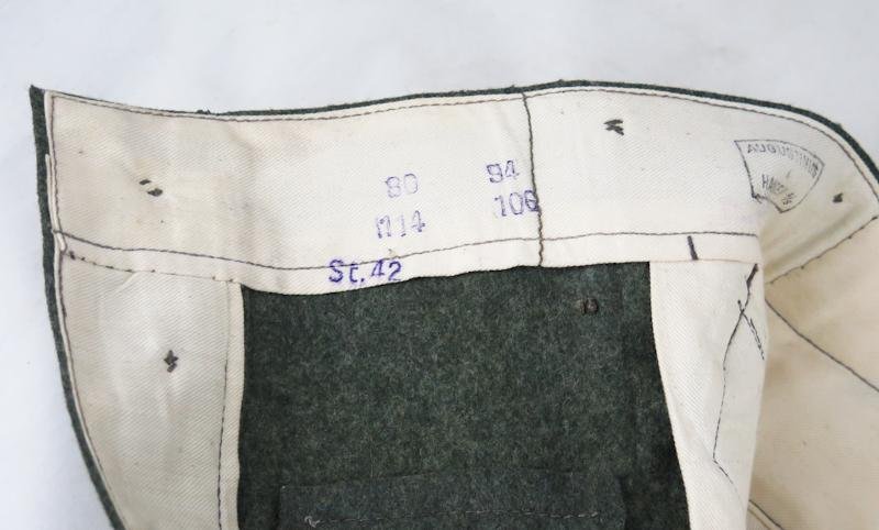 WW2 German Wehrmacht/Waffen-SS M40 combat trousers - Danish occupation maker — image 5