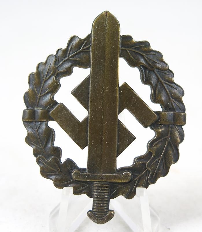 WW2 German SA sport badge bronze class - 2nd type Berg&Nolte