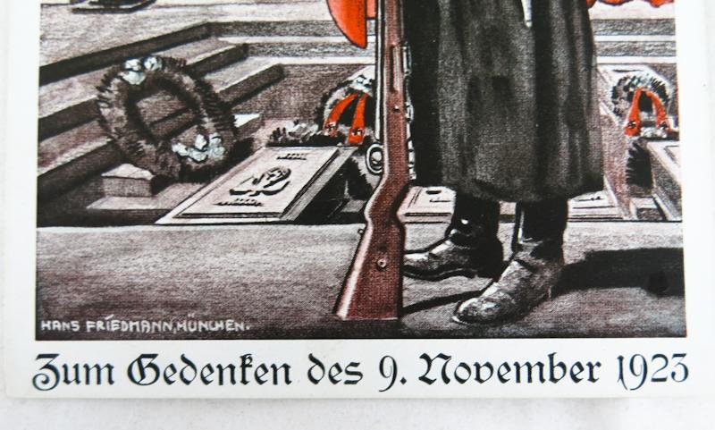 1930s Third reich post card - 1923 commemoration day 1937 — image 3