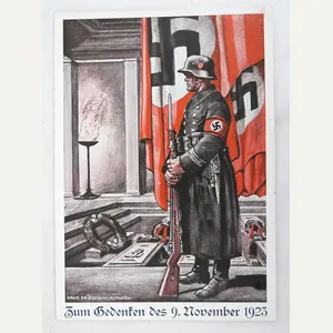 1930s Third reich post card - 1923 commemoration day 1937
