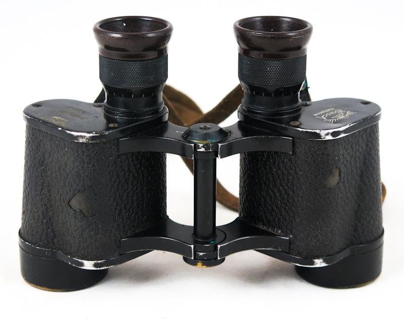 WW2 German Wehrmacht/Waffen-SS 6x30 field binoculars - Busch Rathenow — image 3