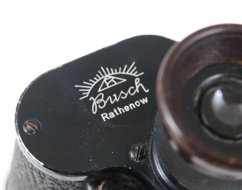 WW2 German Wehrmacht/Waffen-SS 6x30 field binoculars - Busch Rathenow — image 6