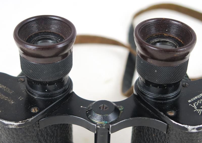 WW2 German Wehrmacht/Waffen-SS 6x30 field binoculars - Busch Rathenow — image 8