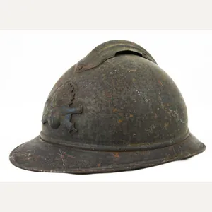 WW1 French M1915 Adrian steel helmet shell