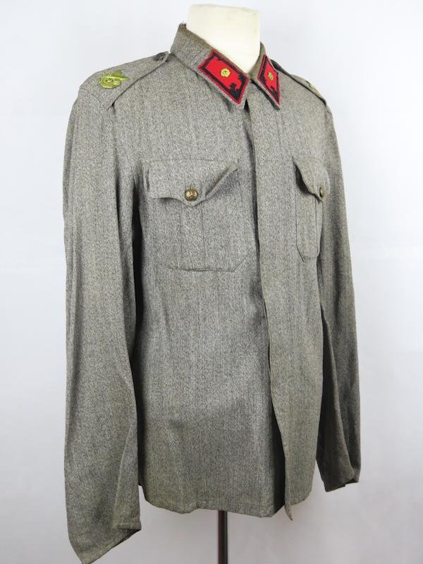WW2 Finnish army Field artillery 2nd lieutenant M36 summer blouse - 22nd Heavy artillery batallion — image 2