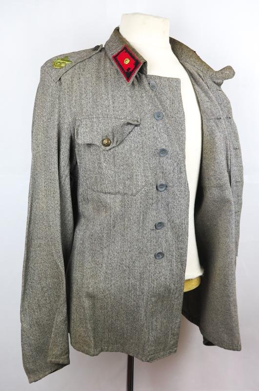 WW2 Finnish army Field artillery 2nd lieutenant M36 summer blouse - 22nd Heavy artillery batallion — image 6