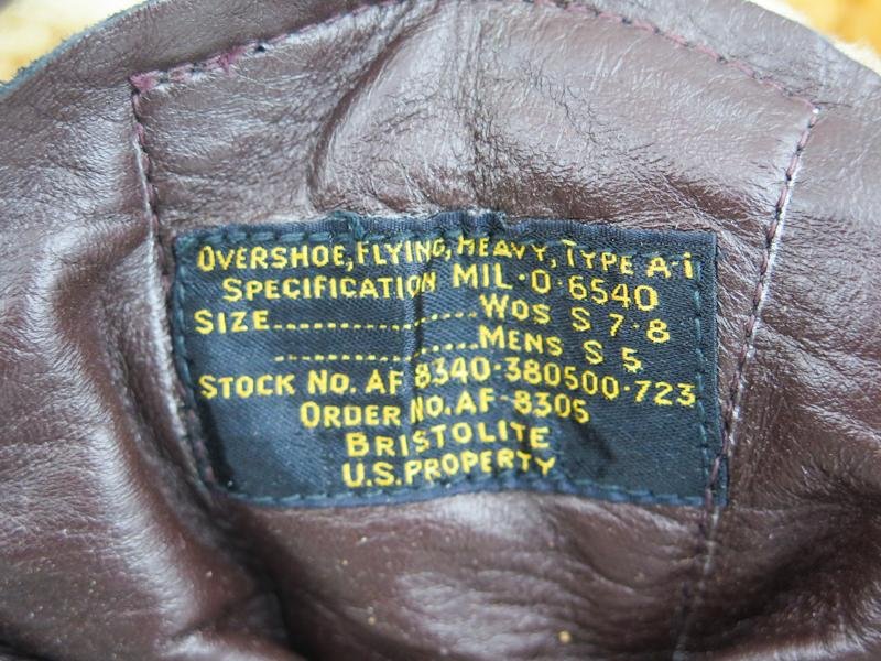 Post-war US air force A-1 flight boots — image 9