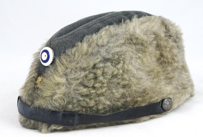 WW2 Finnish army officers M/1922 fur cap - Cavalry/Artillery — image 4
