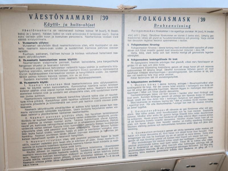 WW2 Finnish civil defence gasmask M/39 — image 3