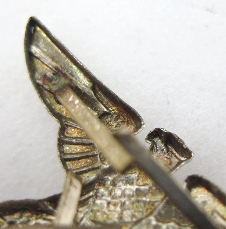 Third reich early political cap eagle - RZM — image 3