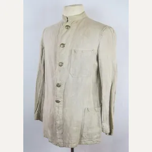 German White drillich work tunic