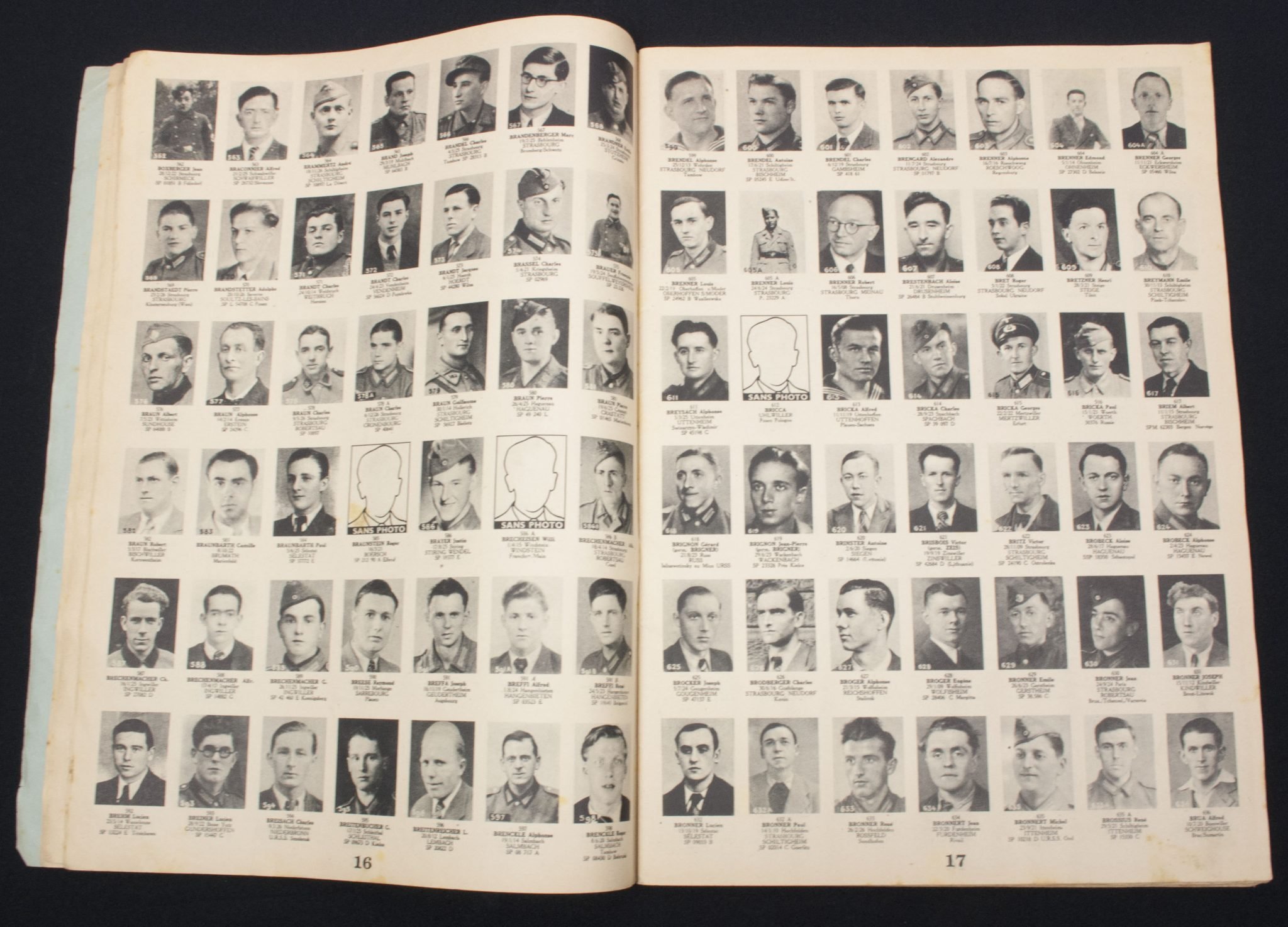 Recueil Photographique des Disparus du Bas-Rhin Victimes de la Constcription Allemande de 1942 a 1945. Fascicule 1 + 2 — image 11