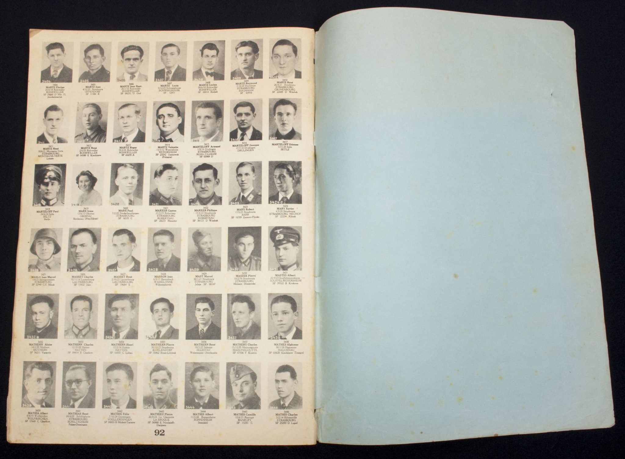 Recueil Photographique des Disparus du Bas-Rhin Victimes de la Constcription Allemande de 1942 a 1945. Fascicule 1 + 2 — image 12