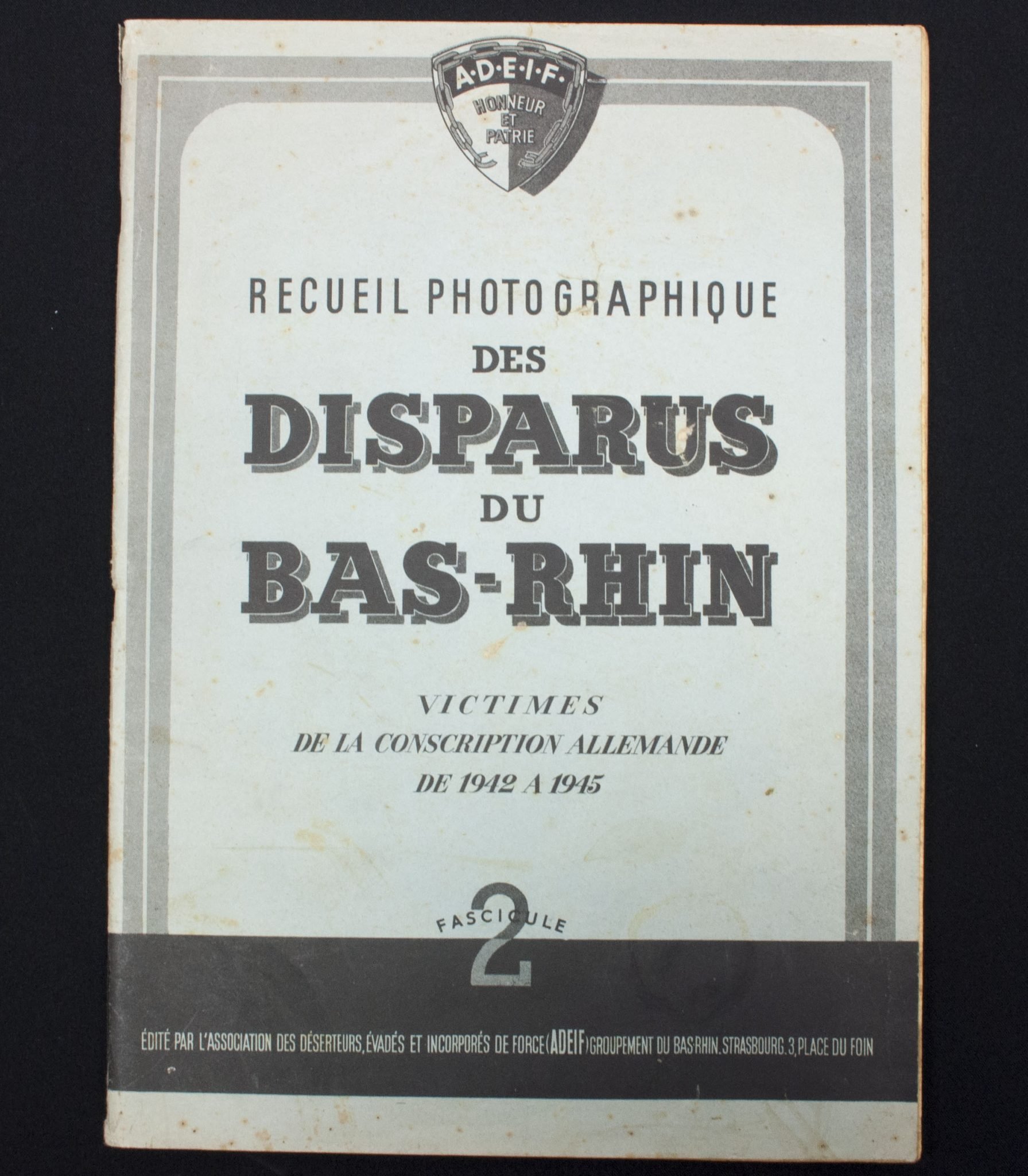 Recueil Photographique des Disparus du Bas-Rhin Victimes de la Constcription Allemande de 1942 a 1945. Fascicule 1 + 2 — image 14