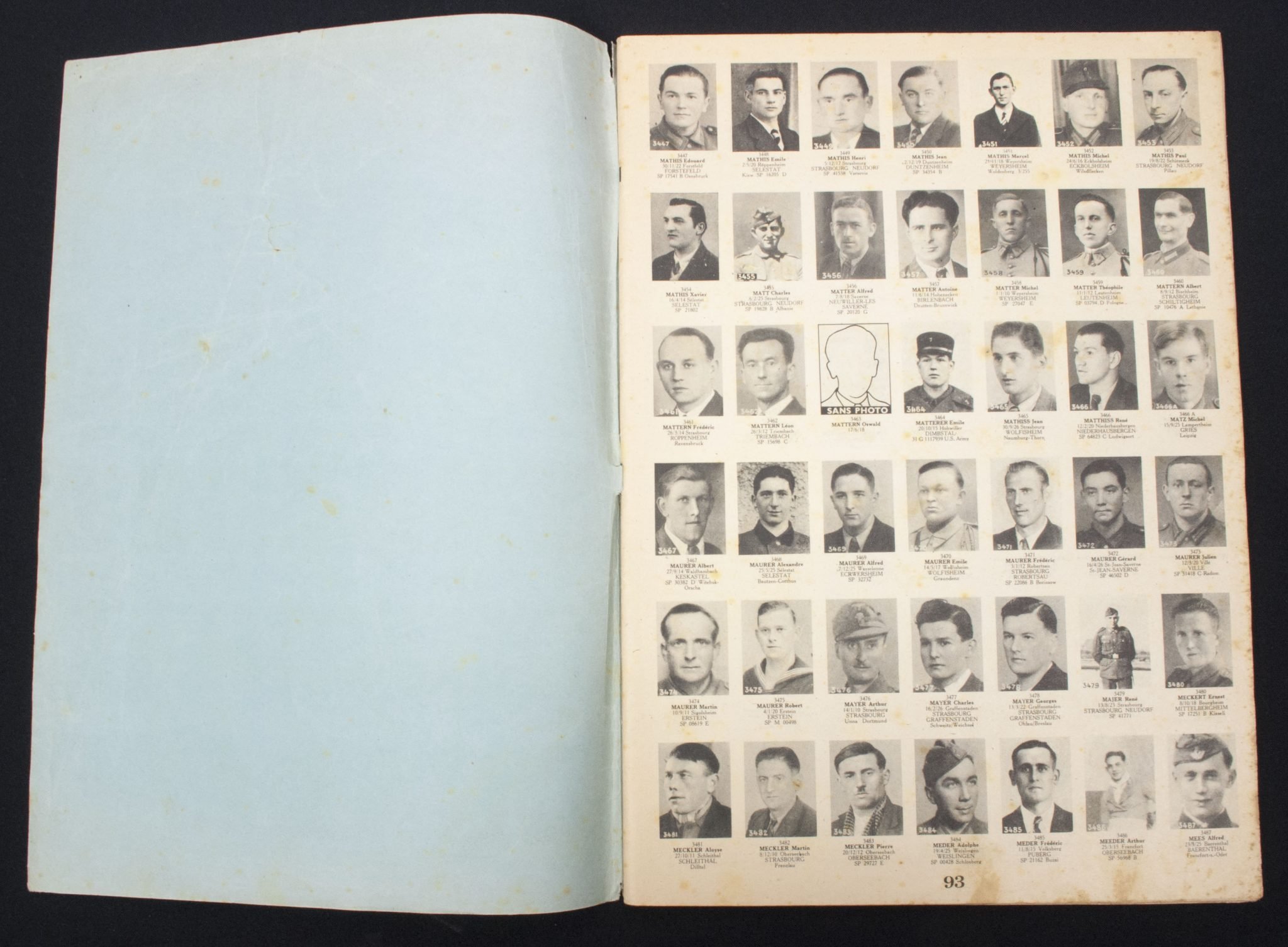 Recueil Photographique des Disparus du Bas-Rhin Victimes de la Constcription Allemande de 1942 a 1945. Fascicule 1 + 2 — image 15