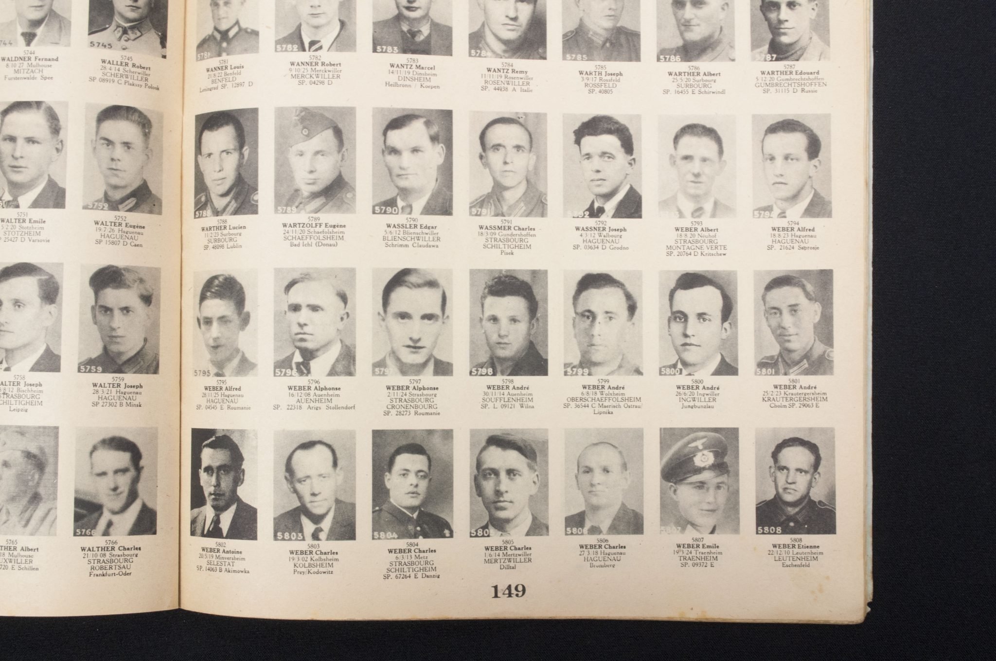 Recueil Photographique des Disparus du Bas-Rhin Victimes de la Constcription Allemande de 1942 a 1945. Fascicule 1 + 2 — image 20